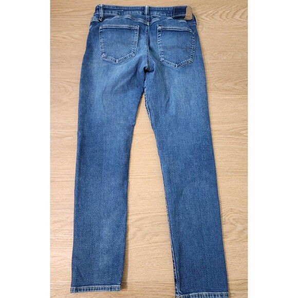 American Eagle Jeans Mens 31x32 Blue Athletic Skinny Distressed Medium Wash - Picture 5 of 13